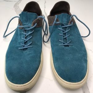 Mens FRYE Sneakers Blue Suede Size 11 D Casual Shoes